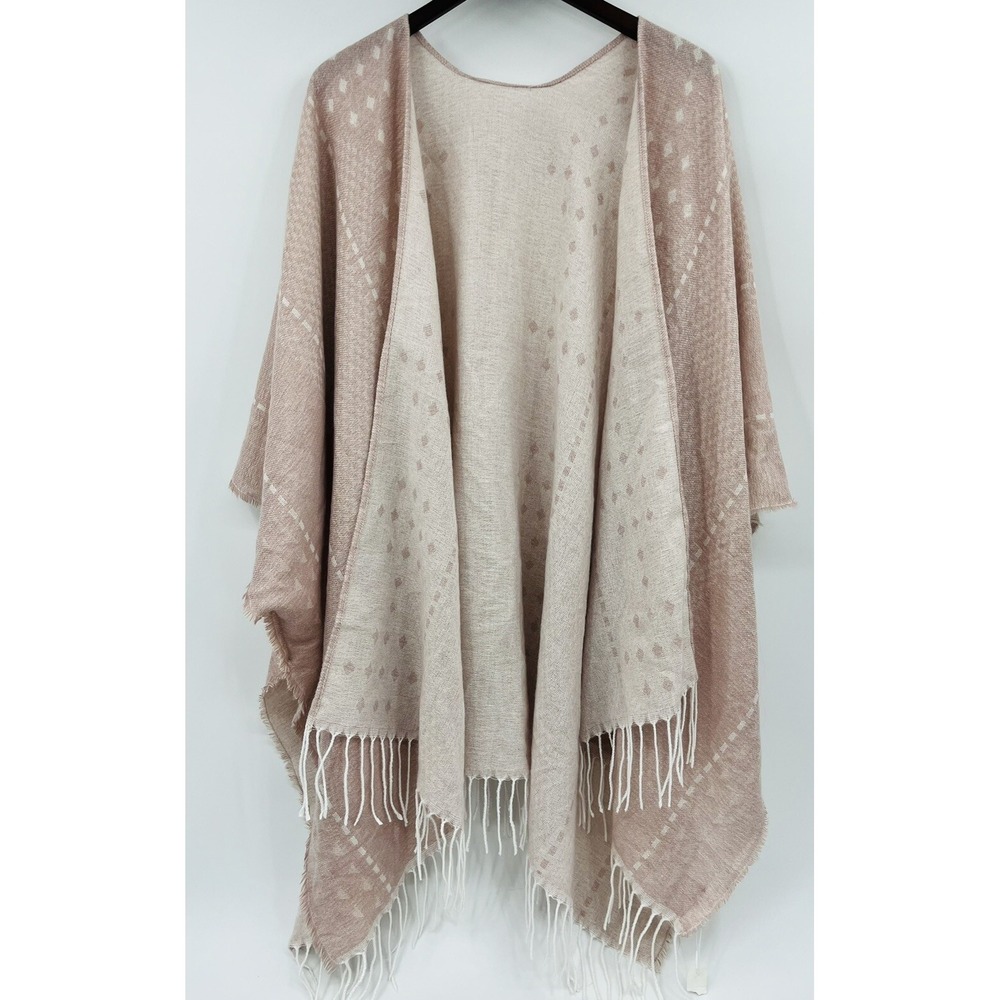 Gentle Fawn Hermosa Fringed Kimono Shawl Wrap Fringed NWT Size Medium / Large